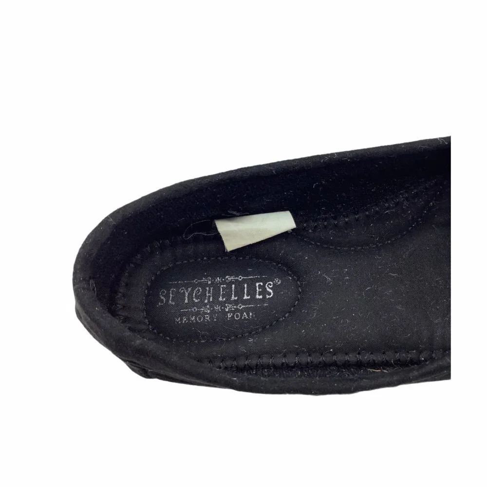 Seychelles flats moccasins memory foam black Girls